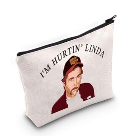 LEVLO Doyle Hargraves Cosmetic Make Up Bag Dwight Yoakum Quote Inspired Gift I'm Hurtin' Linda Makeup Zipper Pouch Bag For Friend Family (I'm Hurtin' Linda)
