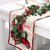 MAKHOT Christmas Garland, 6Ft Red Berries & Holly Leaves Garlands,