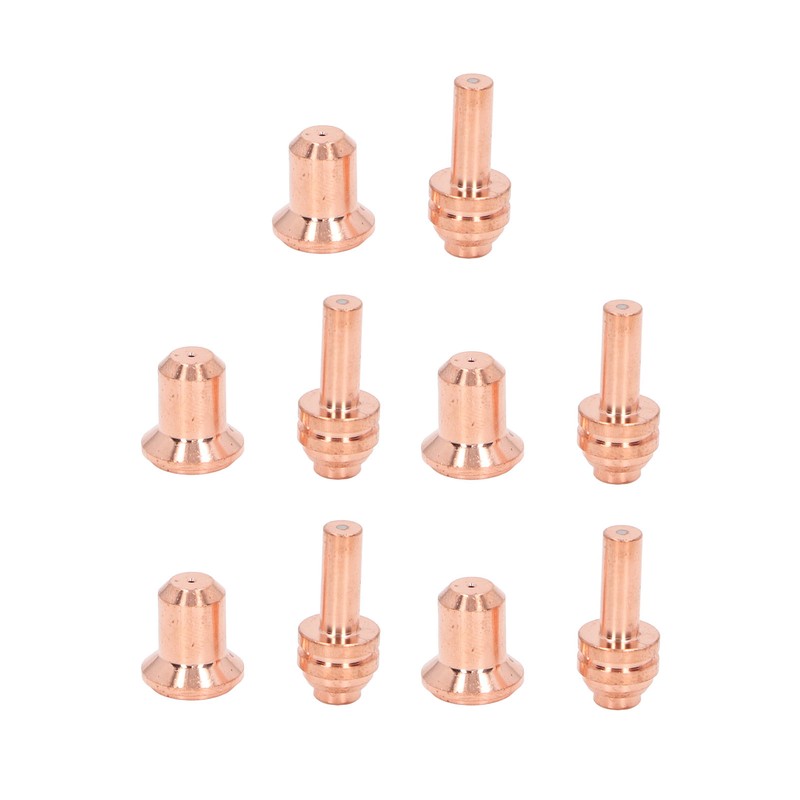 10Pcs Nozzle Electrode Kit Brass 176655 Electrode 176656 Nozzle Tip