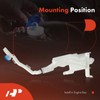 A-Premium Windshield Washer Reservoir with (Washer Pump/Filler Neck/Cap/Hose/Bracket) Compatible with