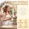 BIVYAX 4 Sheets Temporary Tattoos for Women, JGA Tattoos Gold