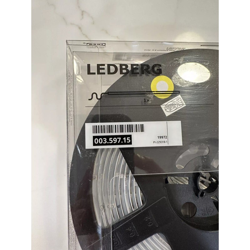 Ikea LEDBERG LED 197"- 5 Meter White Flexible Light Strip