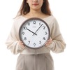 MAG W-768BR-Z Wall Clock, Radio Clock, Analog, Torte, Night Second