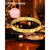200 Pcs Luxury Gold Napkin Rings Bulk, Round Napkin Rings