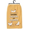 Primitives by Kathy Decorative Kitchen Towel, Raising Chickens and Children