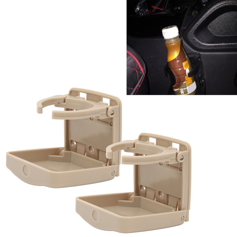 2pcs Foldable Car Cup Holder Vehicle Door Drink Holder with