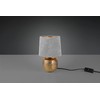 Reality Leuchten Sophia R50821011 Table Lamp Ceramic Gold-Coloured Velvet Shade