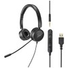 Renkforce RF-HS-360 USB In-Ear Headphones - Black
