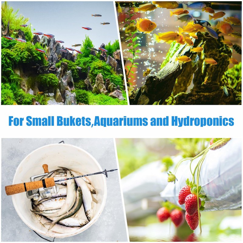 AQUANEAT Aquarium Air Stones 1 inch 12 Pack, Bubble Stone,