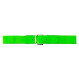 Champion Sports Baseball/Softball Uniform Belt - Comfort Nylon Stretch Fit Uniform Belt - Durable Leather Tab - Youth "18-32 Inches" - Neon Green