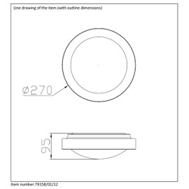 Lucide FRESH - Flush Ceiling Light Bathroom - Ø 27 cm - IP44 - Satin Chrome