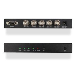HDSUNWSTD SDI 4x1 Switch 4 Channels SDI Signal to A SDI Signal Channel Support Full-HD SDI Signal Input and Output