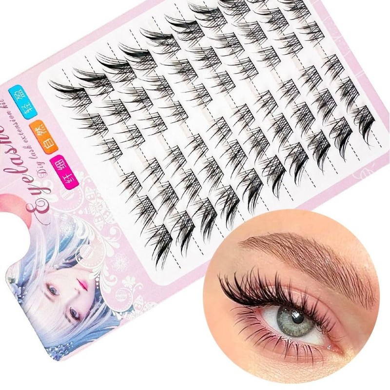 3D Cat Eye Natural Rush Cartoon Fox Cluster DIY Lash