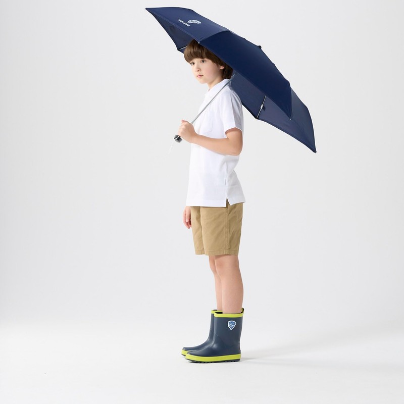 Beams School 121493 Folding Umbrella, 21.7 inches (55 cm), navy
