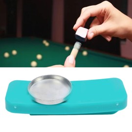 Magnetic Billiard Cue Chalk Box, Magnetic Billiard Chalk Holder Billiard Cue Chalk Tip Case Billiard Chalk Box Pool Cue Chalk Case for Snooker Tool Billiard Accessories (Green)