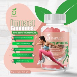 Women’s Athletic Gummies – Performance Womens Multivitamin for Active Women & Athletes | Energy, Endurance, Recovery, Immune Support | Vitamins A, C, D3, B12, Biotin, Magnesium | Vegan (60 Count)