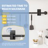 TKZTKZ No Drill Curtain Rod Brackets:Self Adhesive Curtain Rod Holders