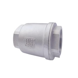 GUXGUY 1-1/2”Stainless Steel Vertical Check Valve DN40, NPT Female Threaded Vertical Check Valve Stainless steel check valve for preventing oil-water backflow, gas-air check valve, sewage pump, etc