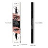 2 En 1 Delineador De Ojos & Lapiz Cejas 3d