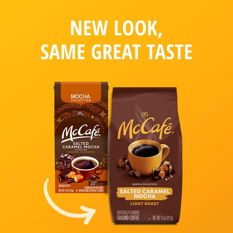 McCafe Salted Caramel Mocha, Ground Coffee, Flavored, 11oz. Bagged