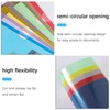 GESDYO 24 pieces Clear A4 Plastic Sleeves File Pocket，6Assorted Colours