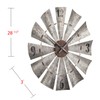 SEI Furniture Rustic Windmill Wall Clock - Large Oversized Clock