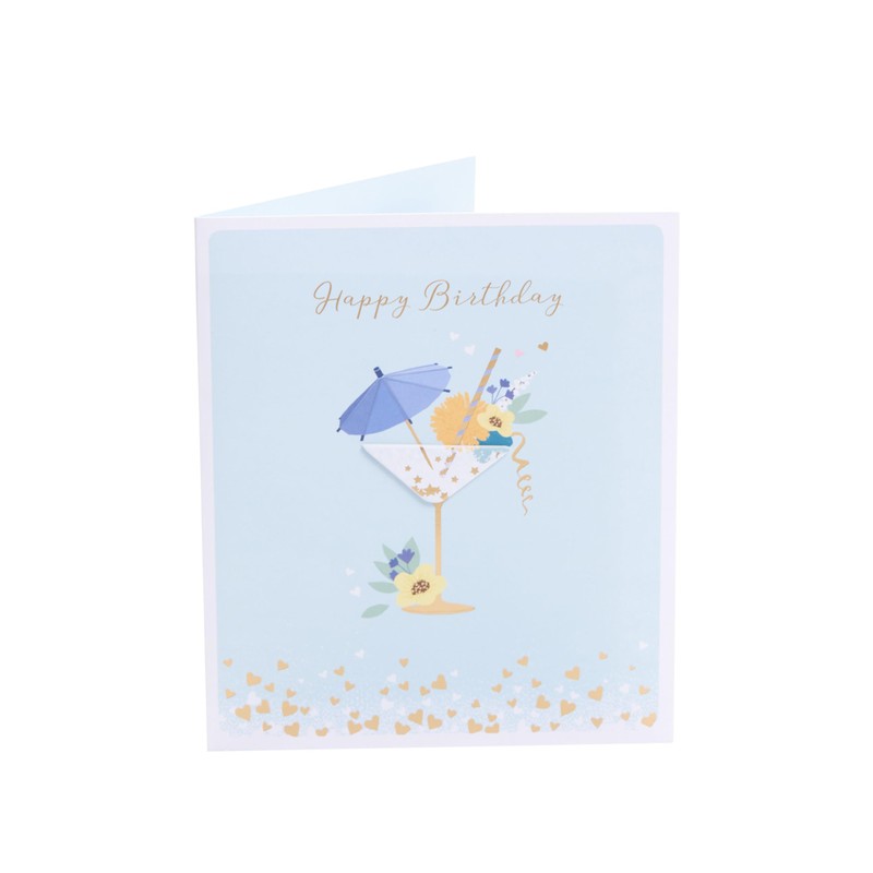UK Greetings Birthday Card for Her/Friend - Cocktail Design
