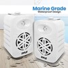 PyleUsa Indoor Outdoor Speakers Pair - 300 Watt Dual Waterproof