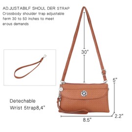 Angel Kiss Crossbody Bags Small Purses for Women Vegan Leather Cell Phone Wallet Purse with Wristlet Strap