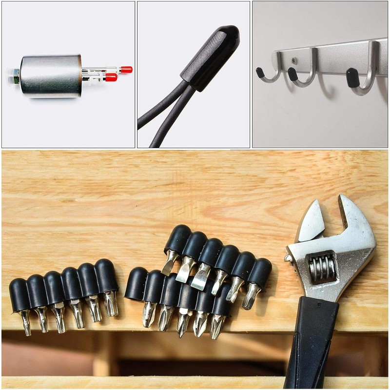 MACHSWON 50pcs Rubber End Caps 5 Sizes (3mm, 5mm, 6mm,