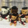 Little Bear Plush Doll with Gown Cap Diploma Bear Stuffed