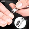 Professional Cuticle Cutter & Pusher Trimmer Manicure Tools with Double