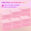 Lint Free Nail Wipes with Storage Case- 1080PCS Super Absorbent