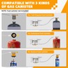 9900W Windproof Camping Gas Stove, Portable Camping Stove with Piezo