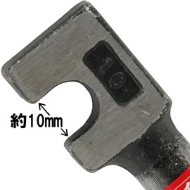 千吉 ベンダー 鉄筋曲棒 10mm用 曲げ作業用 奥行1.5×高さ12.3×幅2.5cm