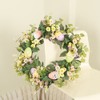 Easter Wreath Easter Eggs Daisy Garland Simulation Plants Door Hanger