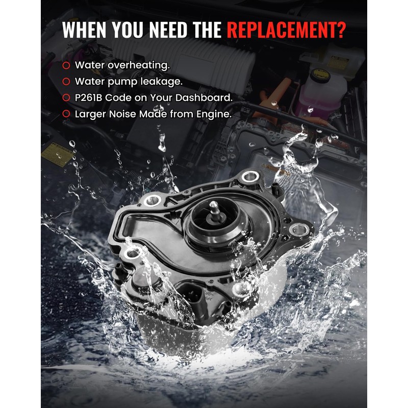 Btongint 161A0-29015 Electric Water Pump Assembly Compatible with 2010-2015 Toyota