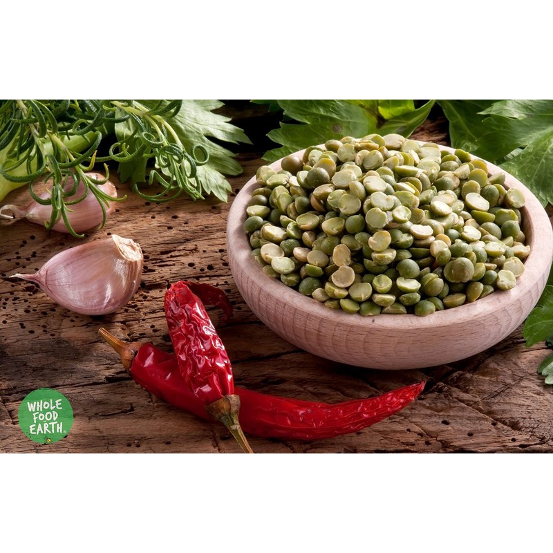 Wholefood Earth Green Split Peas 500 g | GMO Free