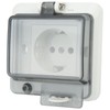 Standard IP66 Waterproof Wall Outlet Wall Mounted Concealed Plug Adapter