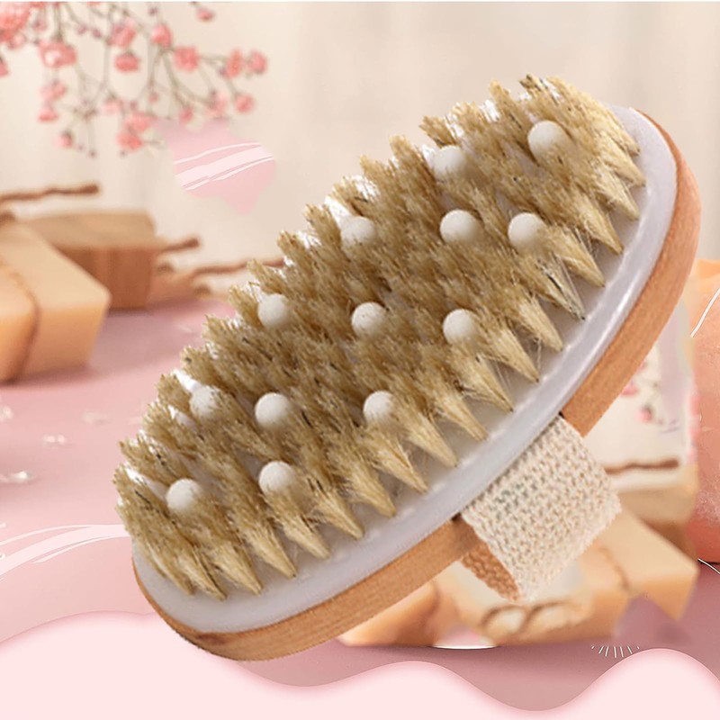 Sauna Brush, Bath Brush, Body Brush, Body Brush, Natural Bristles,