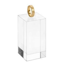 Acrylic Block 40 x 40 x 80 mm Transparent, All-Round Shiny Polished Side Edges/Acrylic/Acrylic Glass/Solid/Decoration Zeigis®