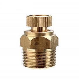 Honfitat Pt 1/2 3/8 1/4" Brass Drain Valve Air Compressor Male Thread Water Drain Valve - 3/8