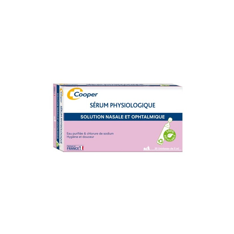 Cooper Babysoin Physiological Serum 20 Single Doses of 5ml