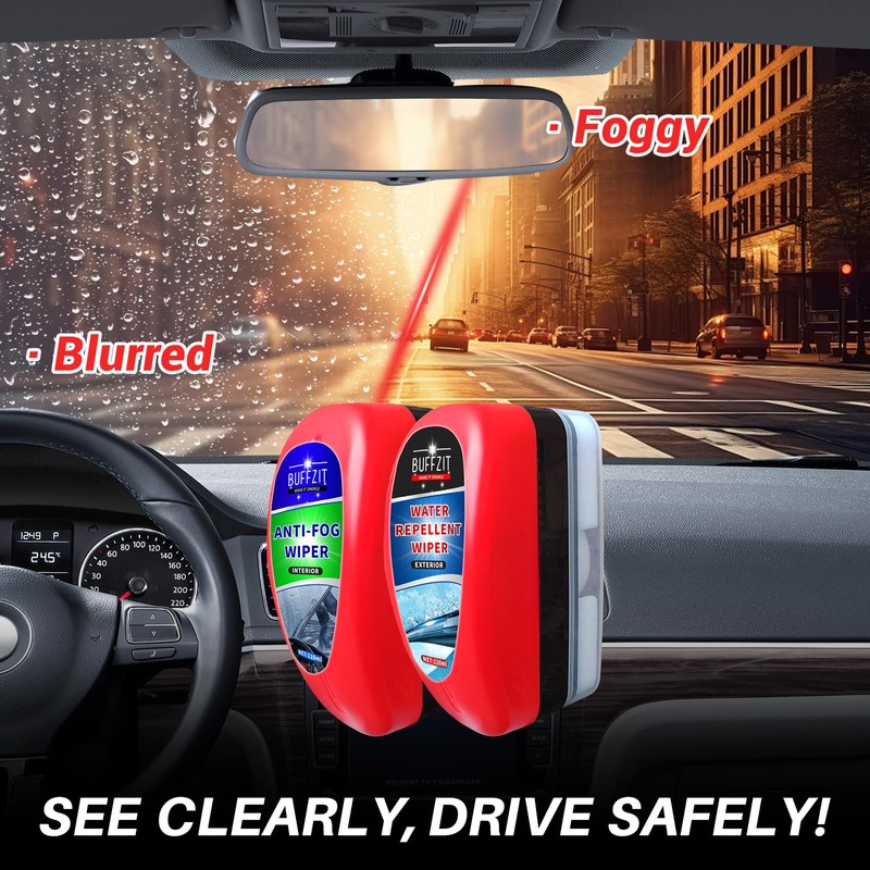 Car Water Repellent & Anti Fog for Windshield - Quick