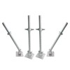 GaeaAuto 4 Pack Scaffold Swivel Screw Jack Solid Stem Adjustable