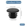 FYHJNC 10 Pieces Bike Handlebar End Plugs, Black Plastic Bar