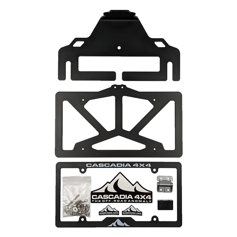 Cascadia 4x4 Flipster V3 | Winch License Plate Mounting System