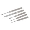 BIUDECO 5pcs Stainless Steel Nail Art Dead Skin Forks Nail