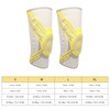 1 Pair Knee Brace Nylon Knitting Breathable Knee Compression Sleeve