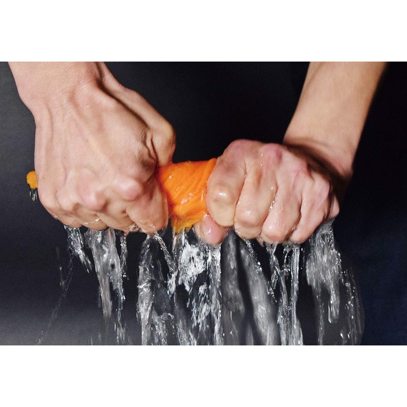 Fine Dish Towel, Kitchen Water Absorption, Paper, Cloth, Orange, Reusable